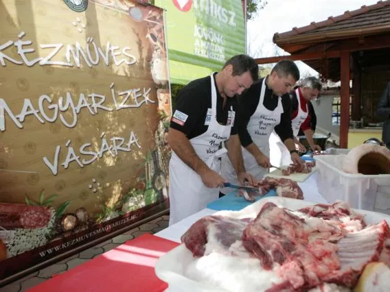 Éhező gyerekeknek készül kolbász az ország legnagyobb mangalicájából