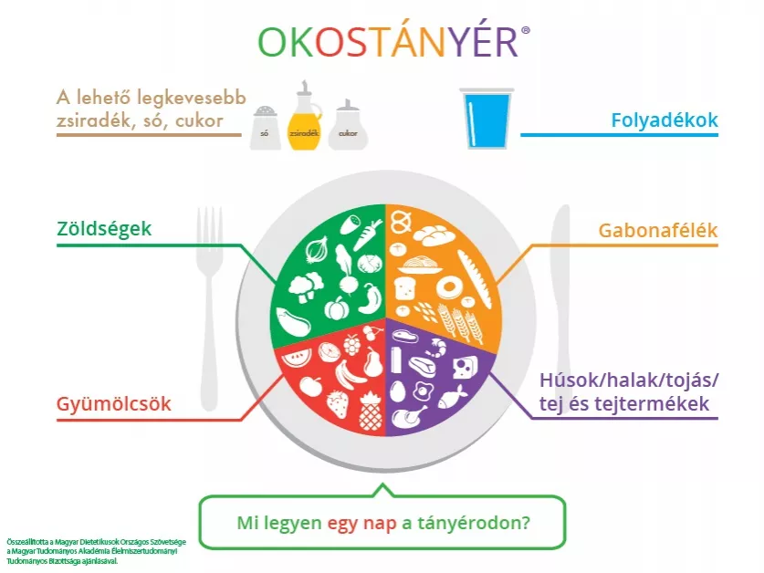 OKOSTÁNYÉR® néven új hazai táplálkozási ajánlást ad ki az MDOSZ