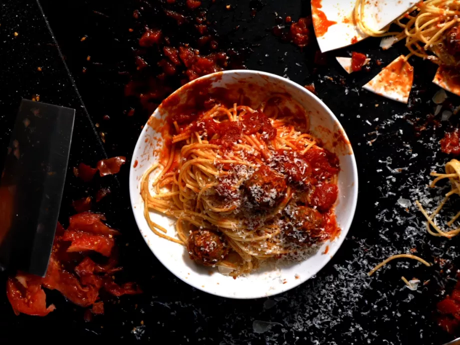 Húsgombócos spagetti, a'la Tarantino