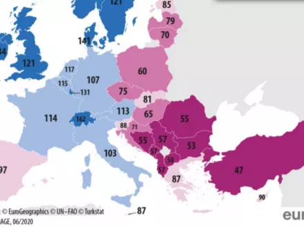 Az uniós átlagnál olcsóbb volt az élet