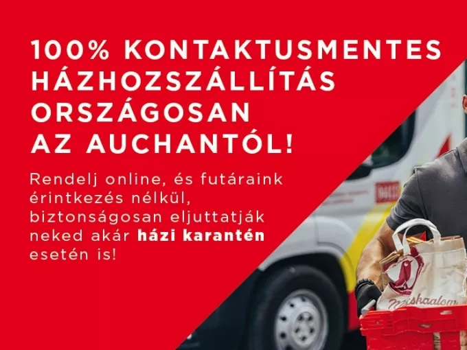 Kontaktmentes házhozszállítás az Auchan-tól
