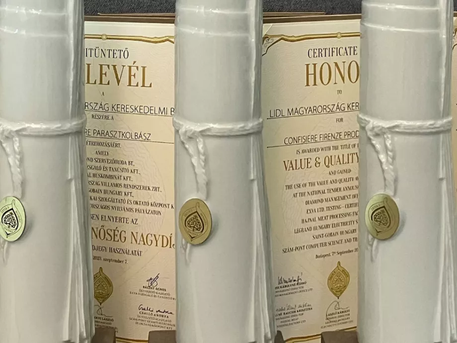 Érték és Minőség Nagydíjat kapott 13 Lidl termék