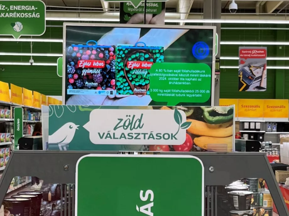 Iskolásoknak mutatja meg zöld megoldásait az Auchan