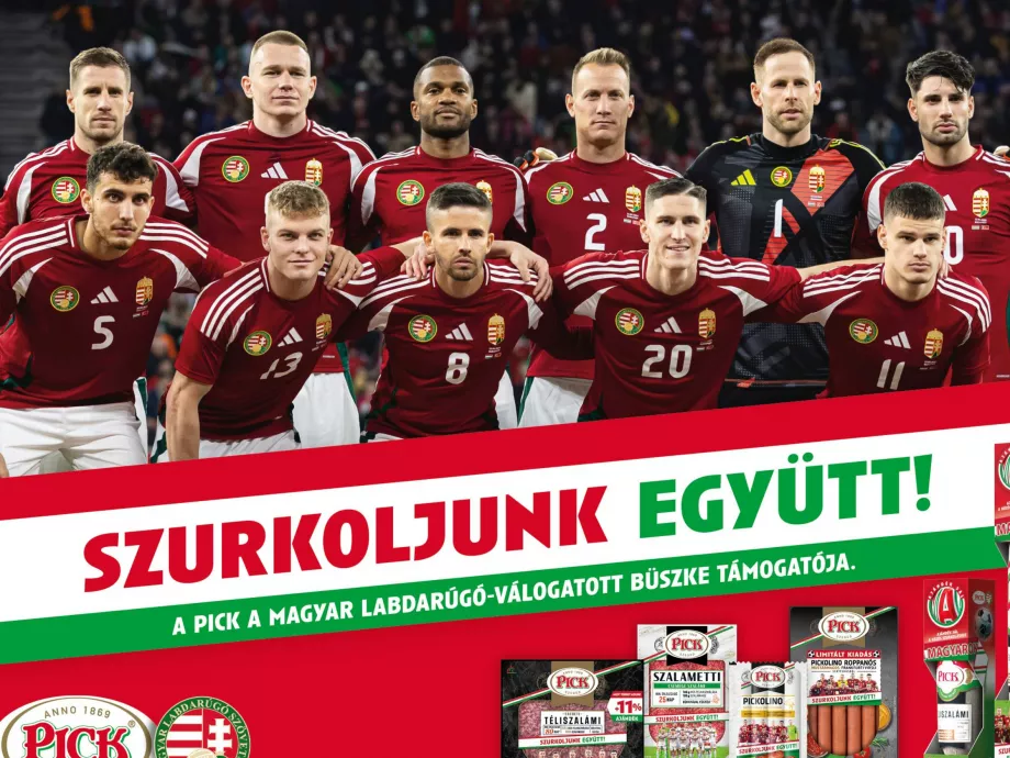 Fociláz - a PICK Schäfer András és a magyar labdarúgó-válogatott hivatalos partnere lesz
