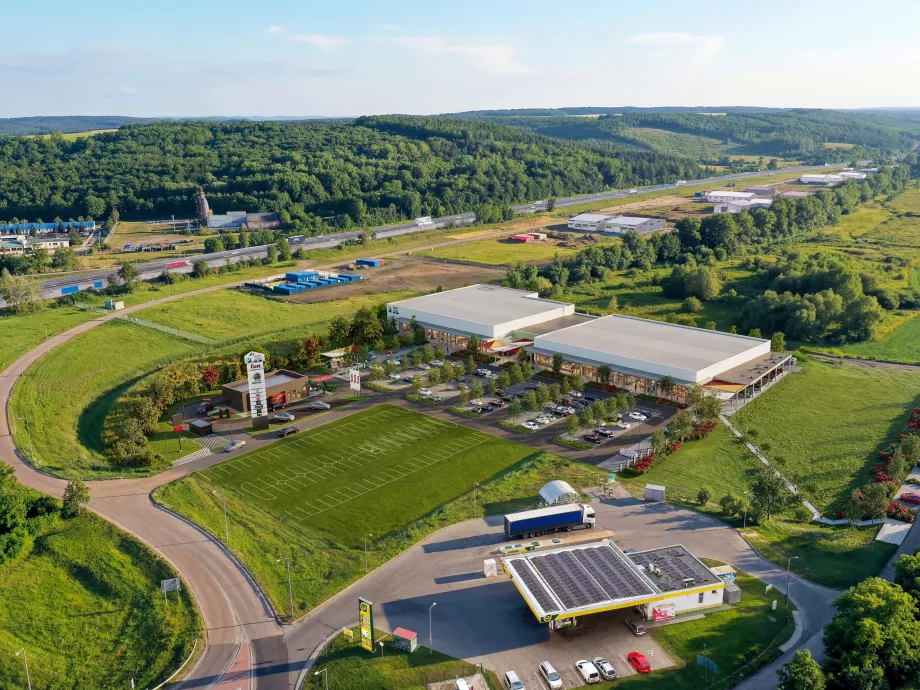 Új magyar strip mall épül az M3-as mellett